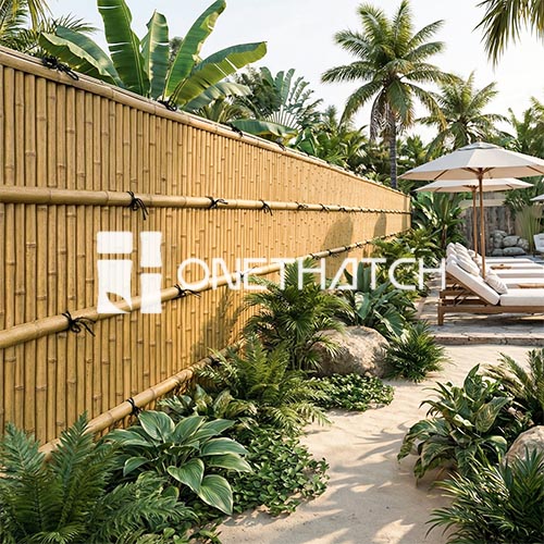 bamboo round panel for resort fences bamboo round panel for resort fences