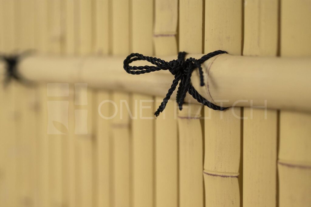 recinzione in bambù giallo