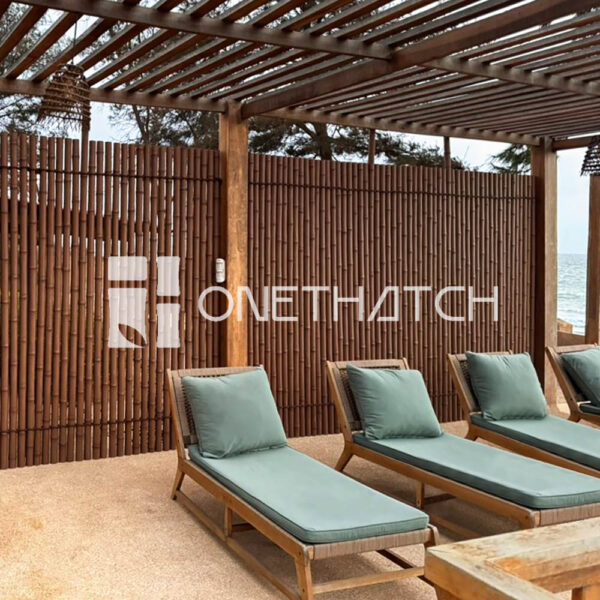 carbonized bamboo poles