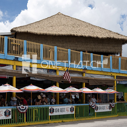 eco friendly artificial thatch panel for beach bar