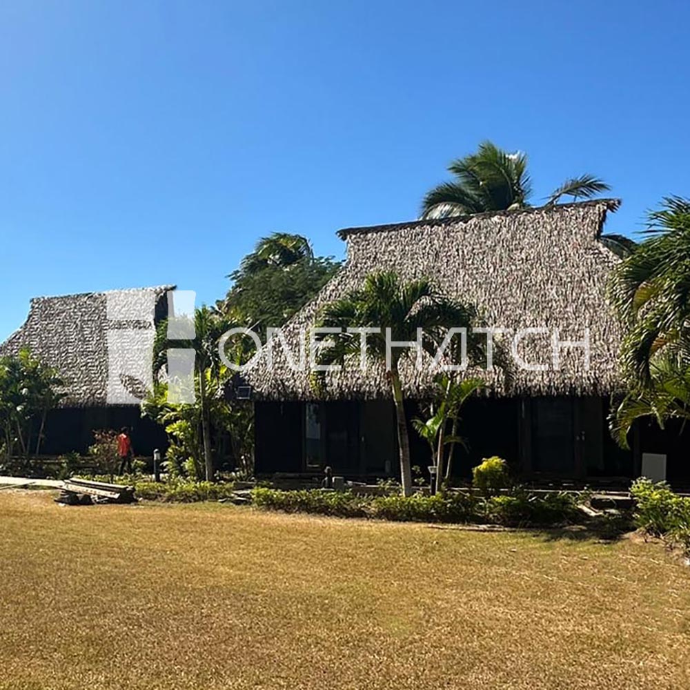 Strohdach aus Kunststoff Seychellen
