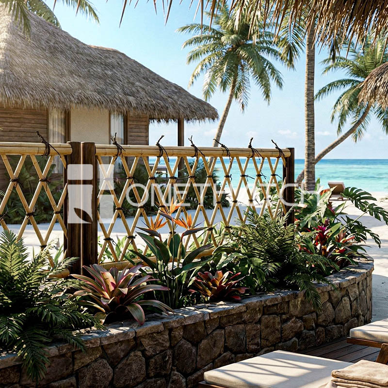 Ryoanji Gaki bamboo fence for Japanese garden and outdoor privacy screen